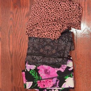 Victoria's Secret Workout Leggings Size 6/small full length crop floral leopard